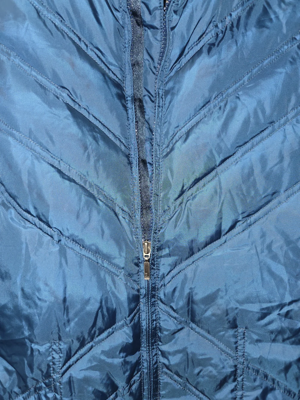 Eddie Bauer Blue Quilted Packable Puffer Jacket